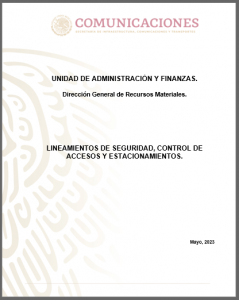 Lineamientos De Seguridad Control De Accesos Y Estacionamientos ...